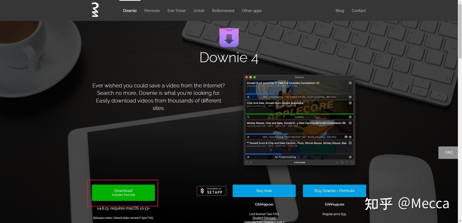 downie mac os x