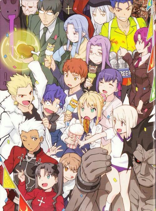 有哪些fgo的全家福? - 知乎