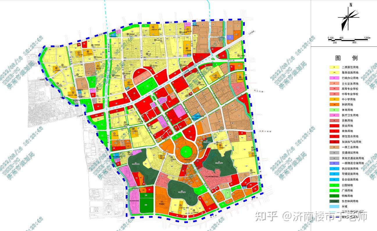 济南东各板块控规图 - 知乎
