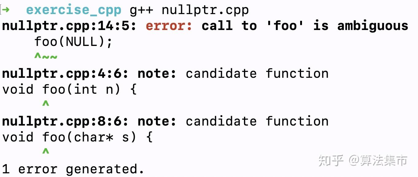 C++空指针使用nullptr代替NULL - 知乎