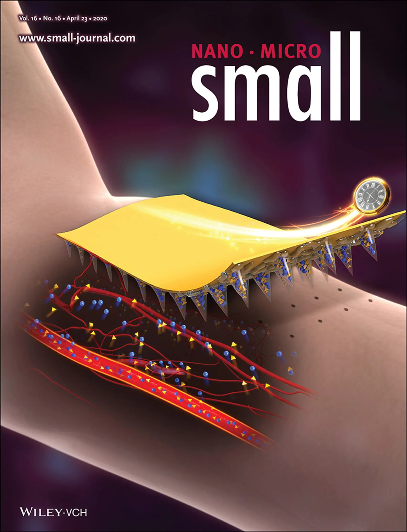 微针贴片:明胶甲基丙烯酰微针贴片,用于微创抽取皮肤组织液在孙宇进