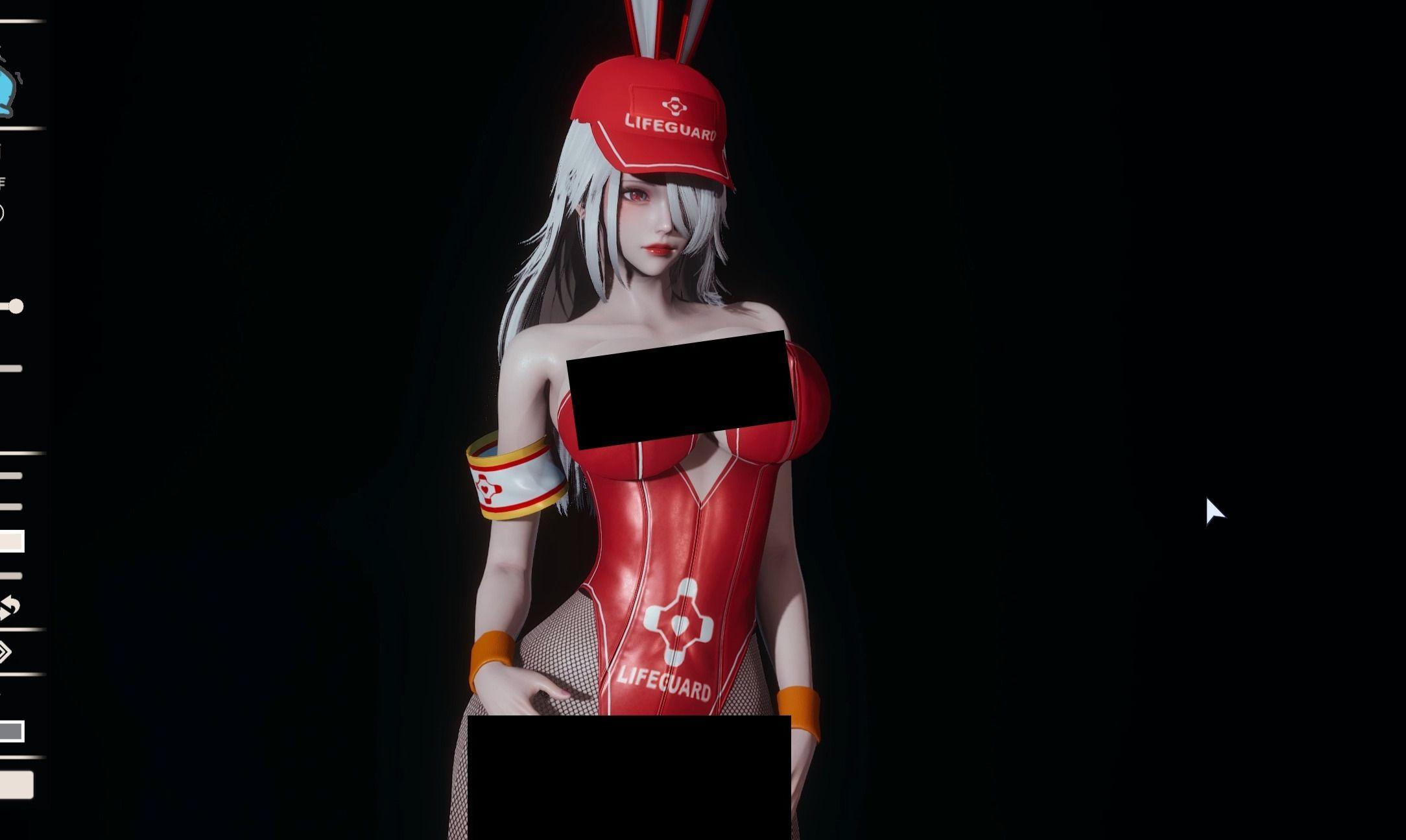 碧蓝航线-海因里希亲王 泳池边的救生兔人物卡 hs2