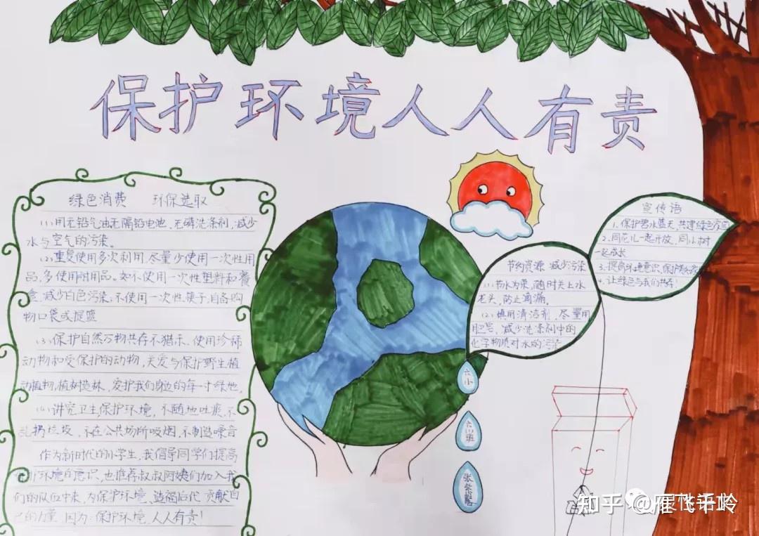 六年级保护环境手抄报图片