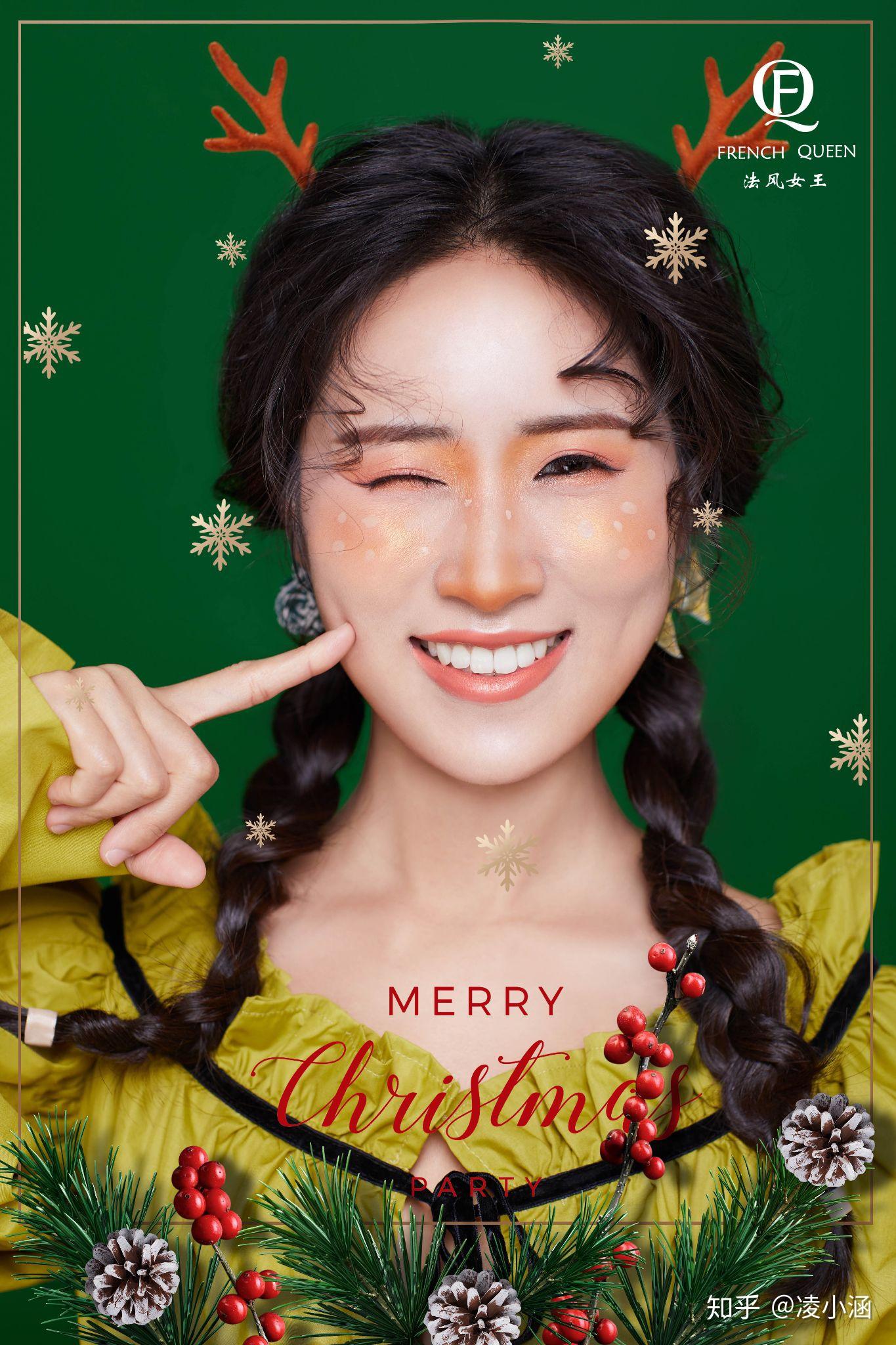 打卡天真蓝圣诞照还是海马体呢服装有什么不一样