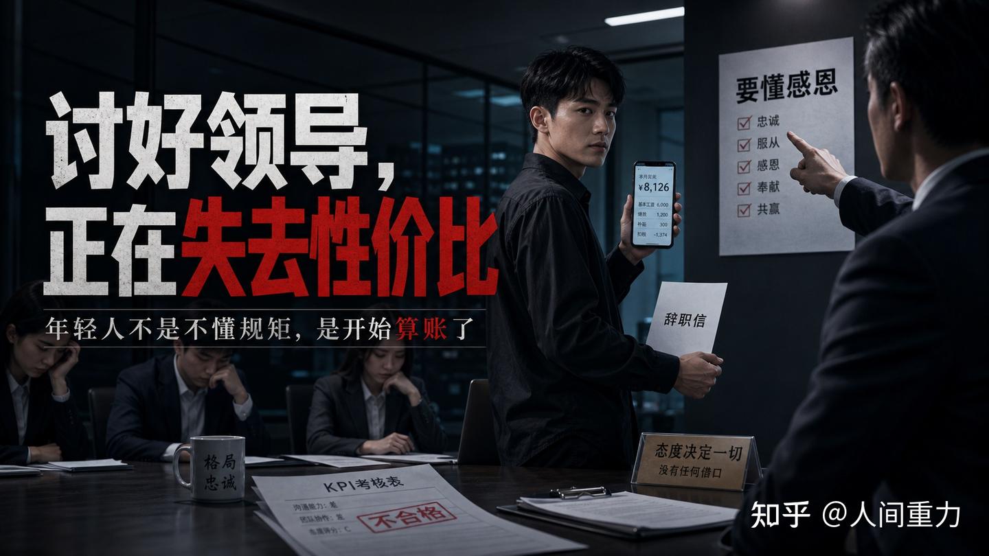 为什么年轻人越来越不愿意讨好领导了? - 知乎