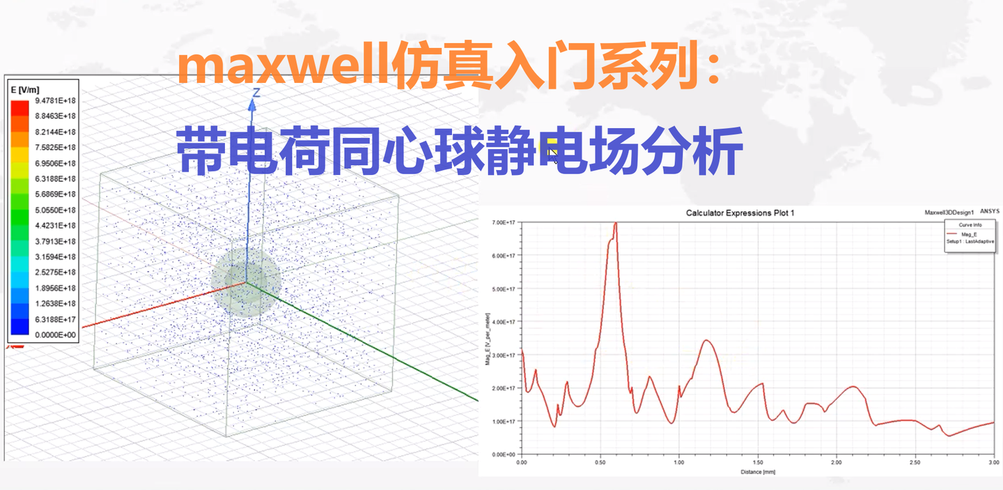 maxwell仿真入门系列：带电荷同心球静电场分析 - 知乎