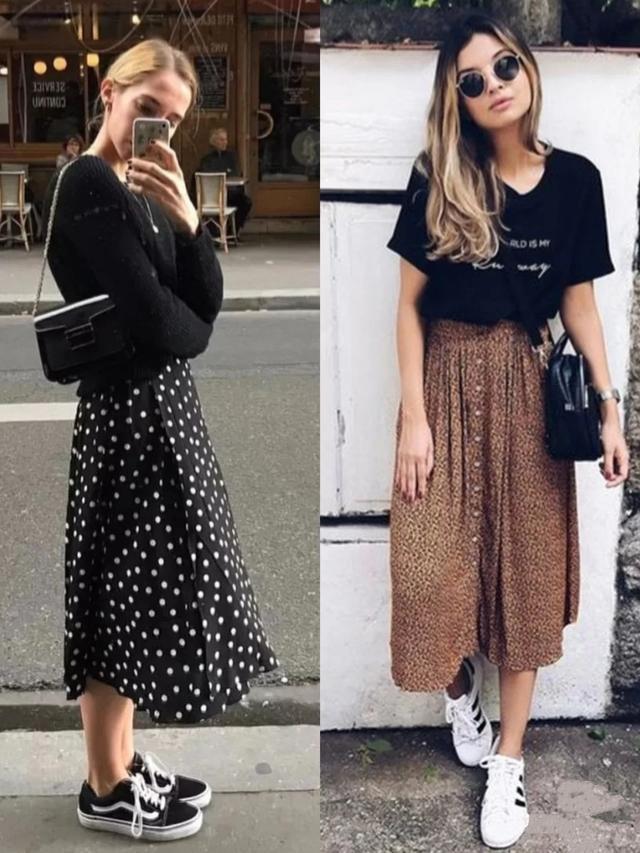 碎花裙烂大街了 那是你没看见法式碎花半裙 这么穿时尚的不得了 知乎