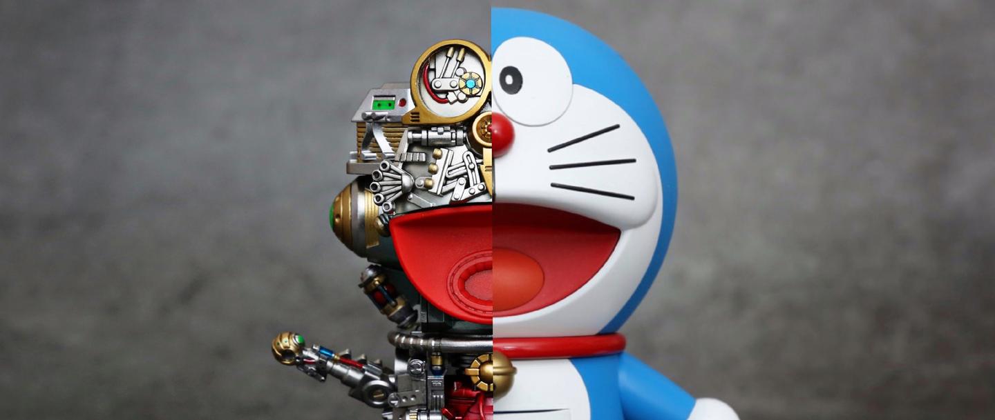 原来哆啦a梦里面是这样的 超精细机器猫模型制作 知乎
