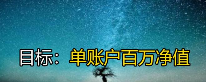 定个目标单个实仓股票账户净值做到100万收益100部分持仓公布