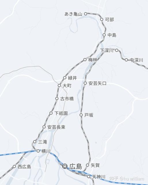 从蚌埠外绕水蚌线并拆除老线看出在中国没有可部线靠近广岛市区段生存