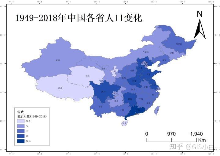 中国人口增长率 地图图片