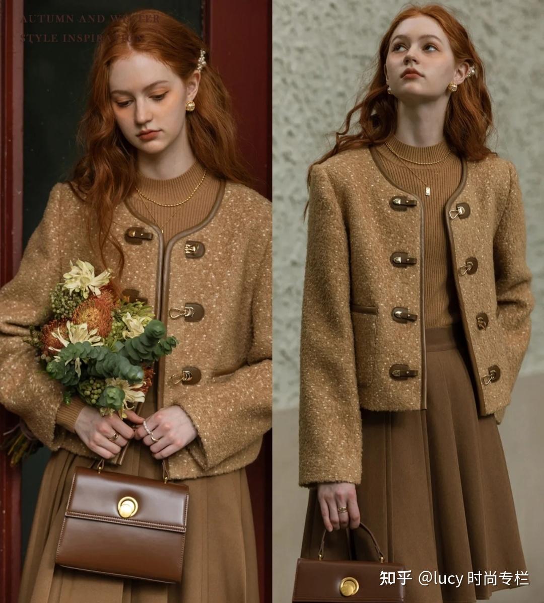 不懂棕色,尽量别碰!这37套"棕褐色系"配色穿搭,每一套都让你惊艳!