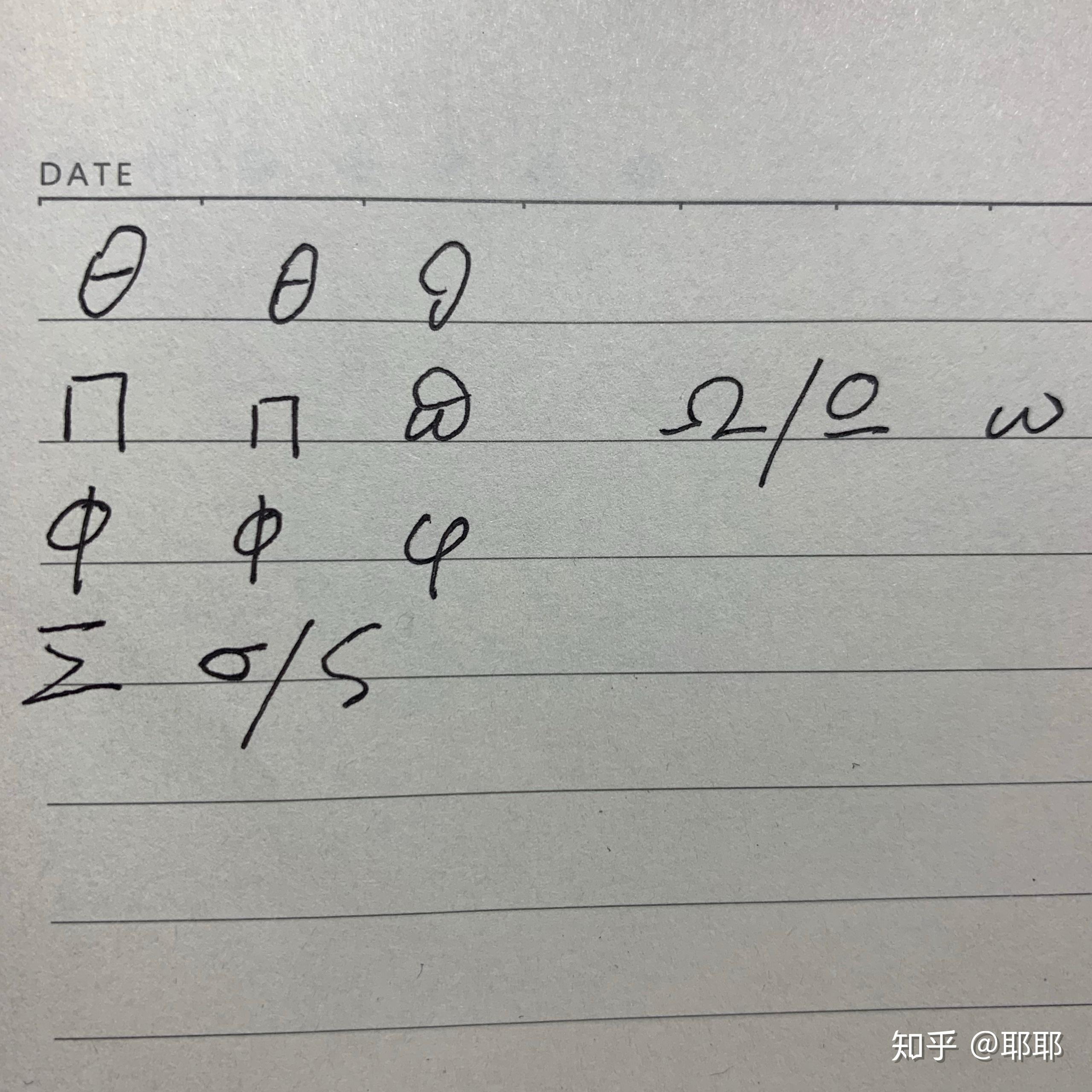 希腊字母中ϑ,ϖ,ϕ,ϛ字母是怎么用的? - 知乎