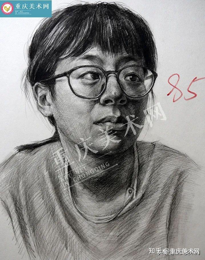 素描高分卷重庆美术网2021届美术模拟联考高分卷赏析