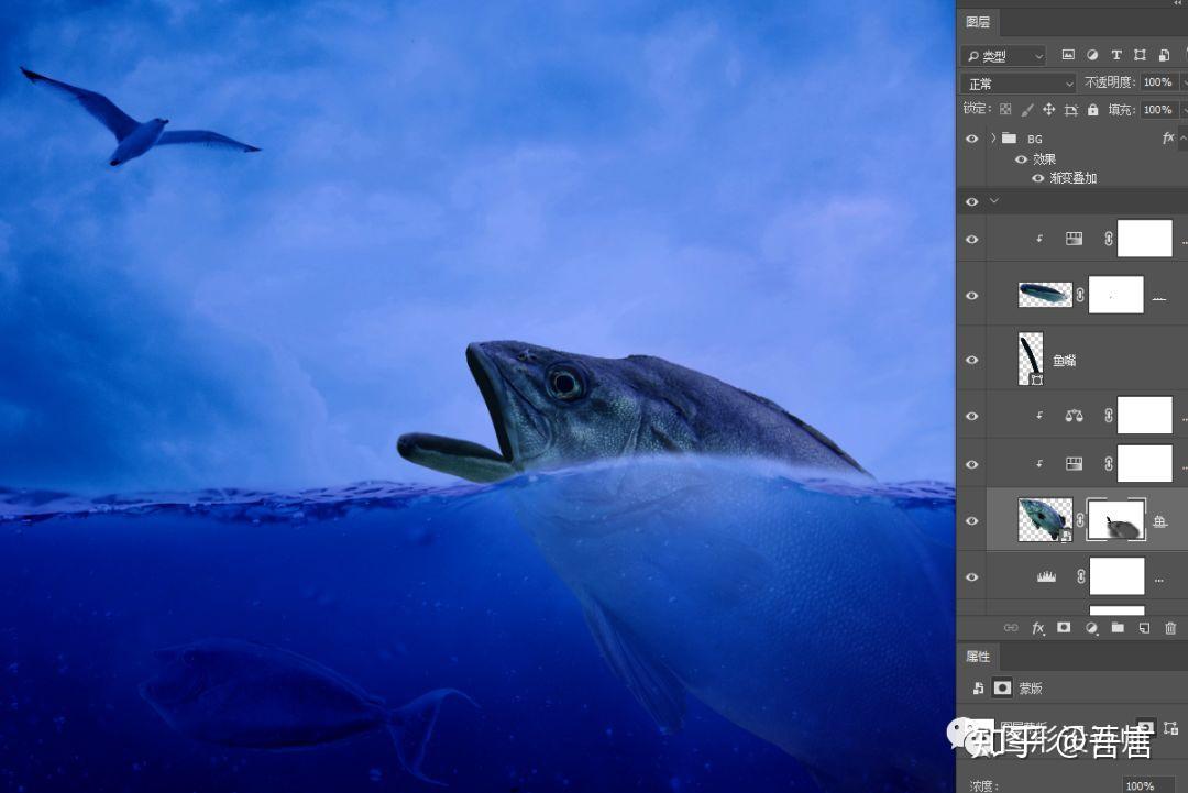 photoshop教程ps微教程合成篇鱼戏明珠