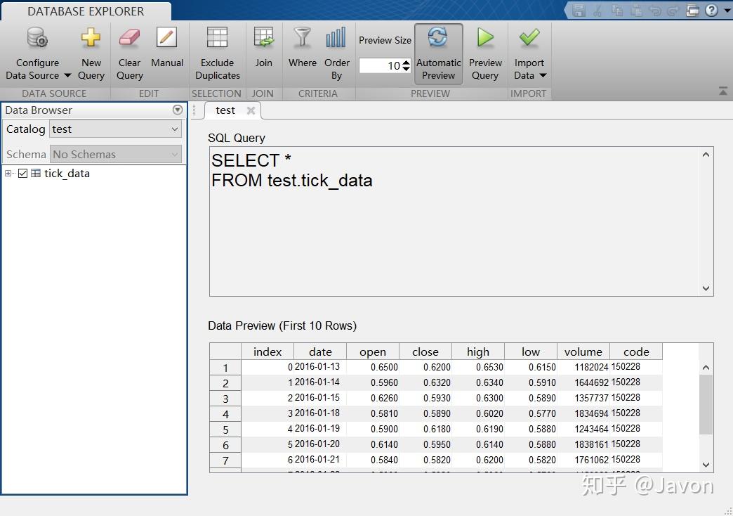 Matlab mysql odbc jdbc 