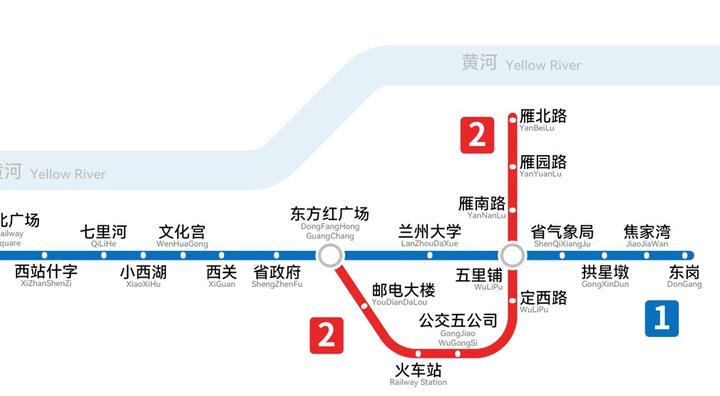 兰州地铁一号线线路图图片