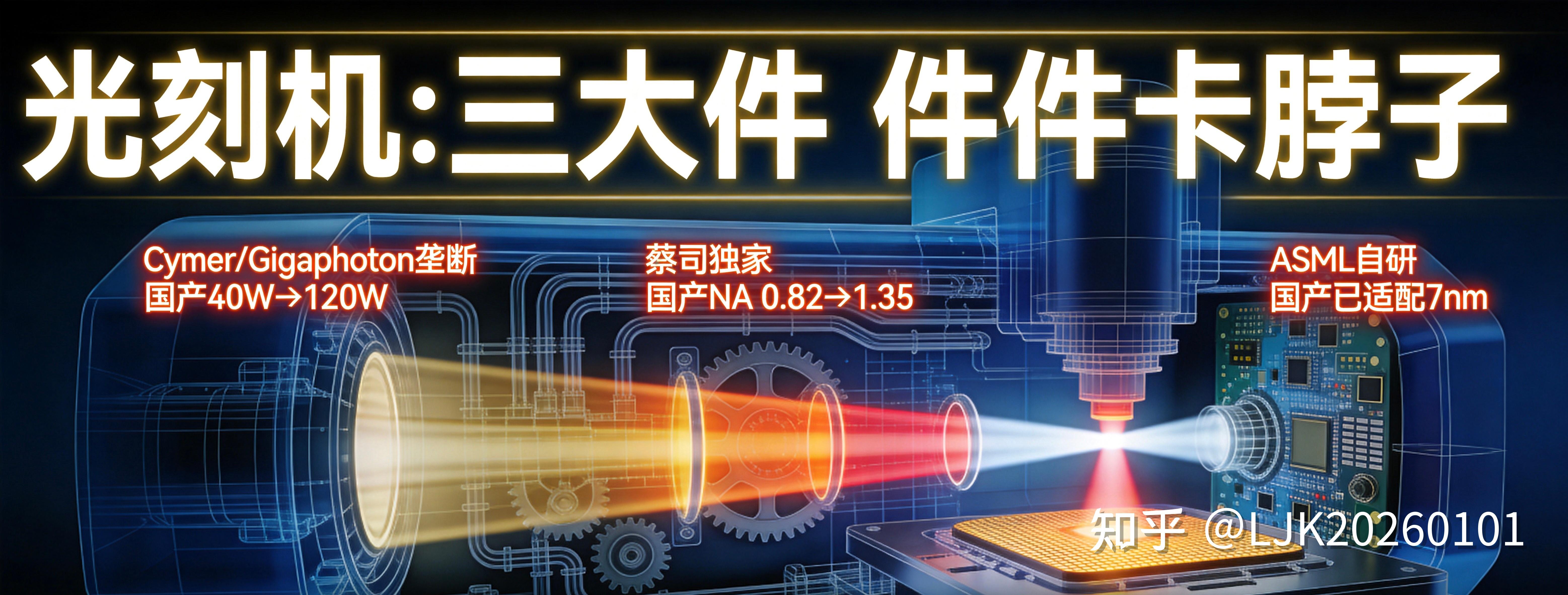 国产光刻机离ASML还有多远？光源、物镜、工件台各自卡在哪？ - 知乎