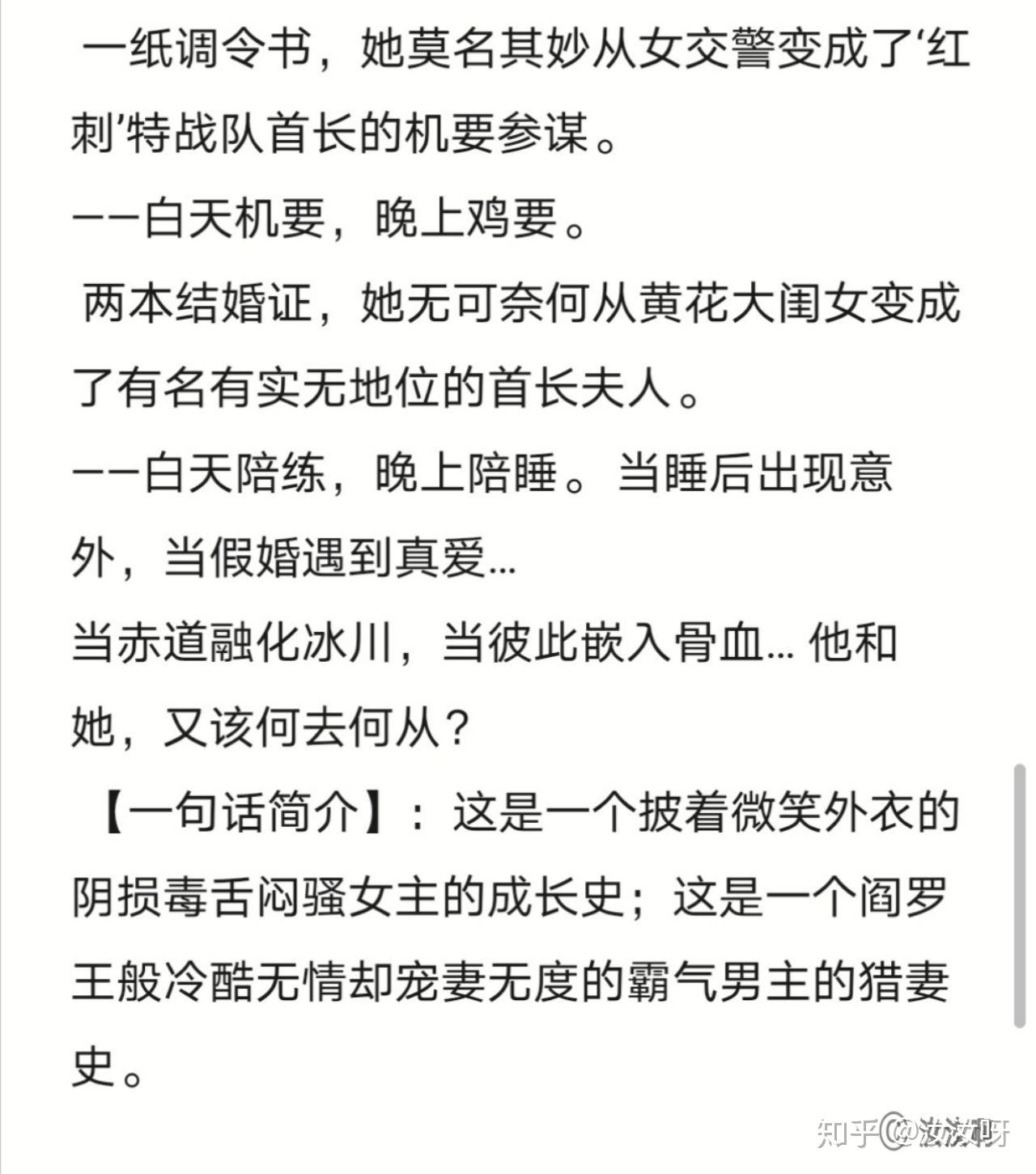 军旅甜宠文文笔好超甜