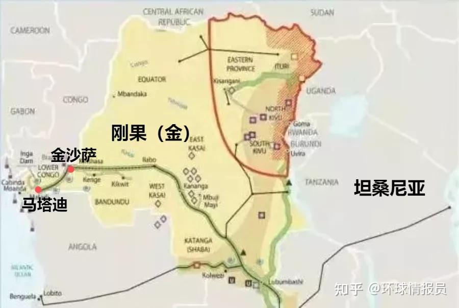 “挤出来”的出海口:刚果(金)的海岸线为何被安哥拉两面夹击? - 知乎