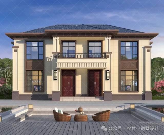 24套二层双拼兄弟农村自建房别墅，二层乡村别墅住宅自建房设计 - 知乎