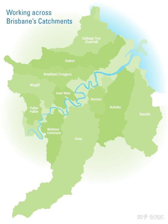 布里斯班河地图图片