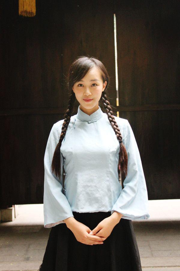 民国学生装胸大的穿会不会很壮? - 知乎