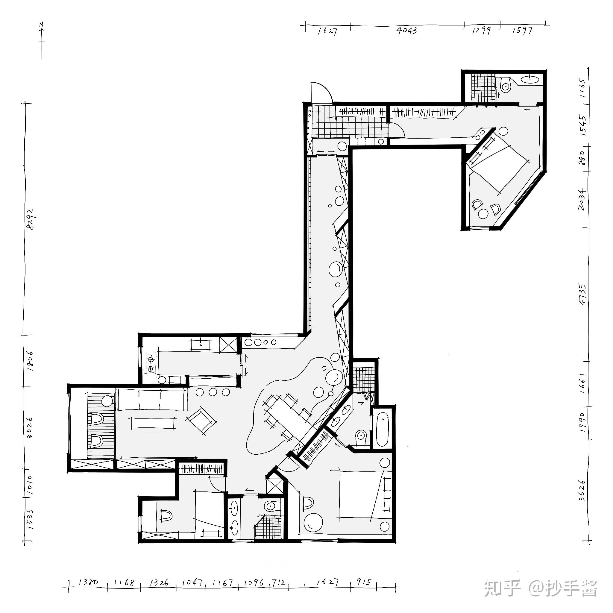 电视剧《爱情公寓 5》里胡一菲的奇葩房型可以怎么设计?