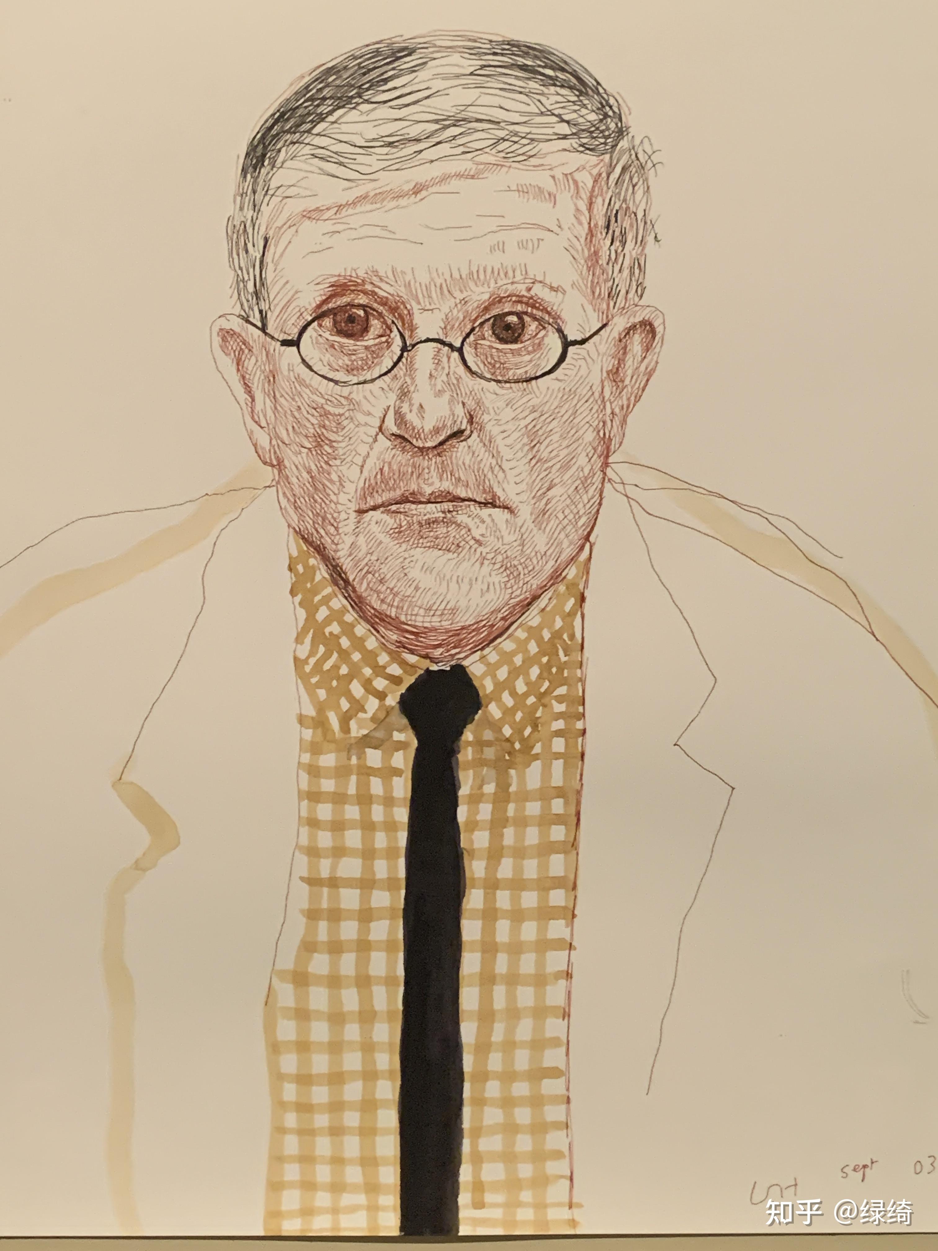 大卫·霍克尼david hockney自画像里的秘密