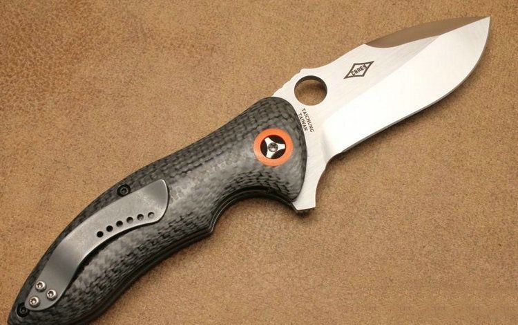 美国蜘蛛c187cfp黑色碳纤维柄折刀