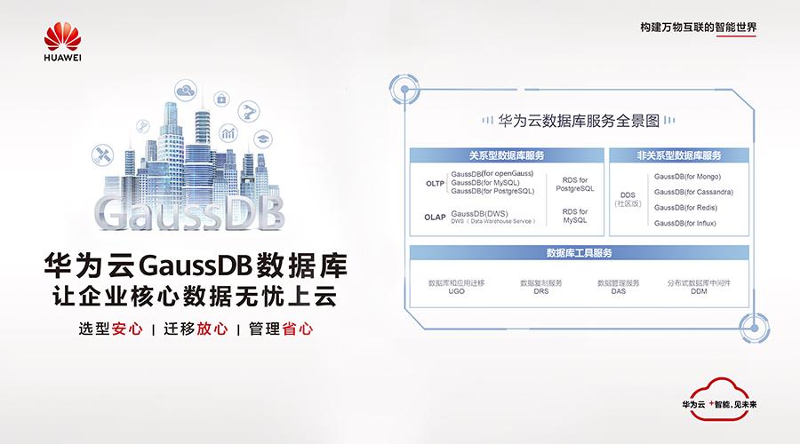 大事记2020年7月,华为云数据库发布gaussdb统一品牌.