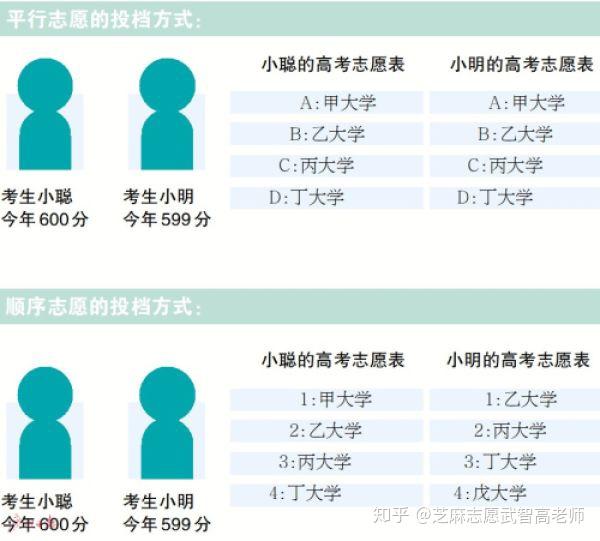 山东省高考12个平行志愿有区别吗