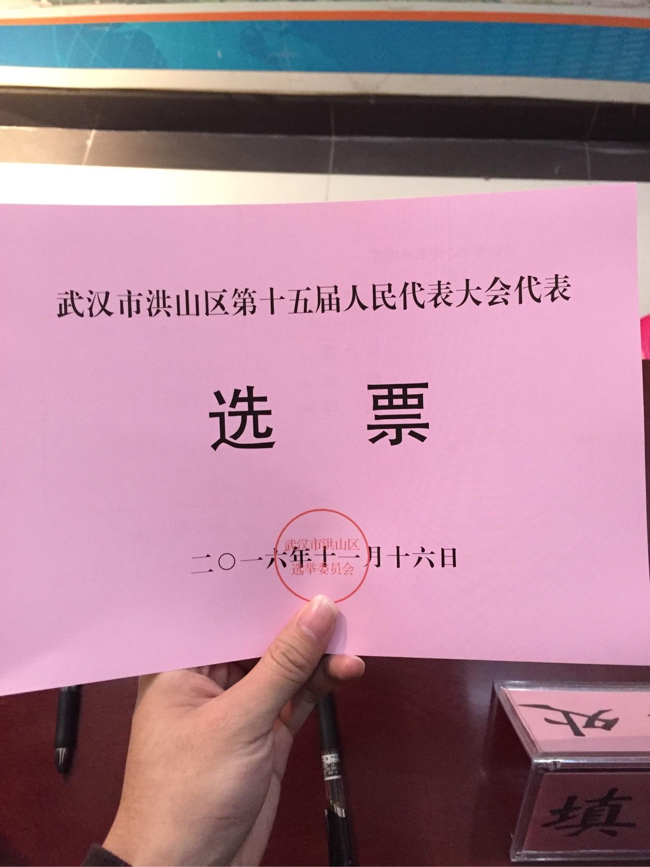 人大代表选票什么样? - 知乎