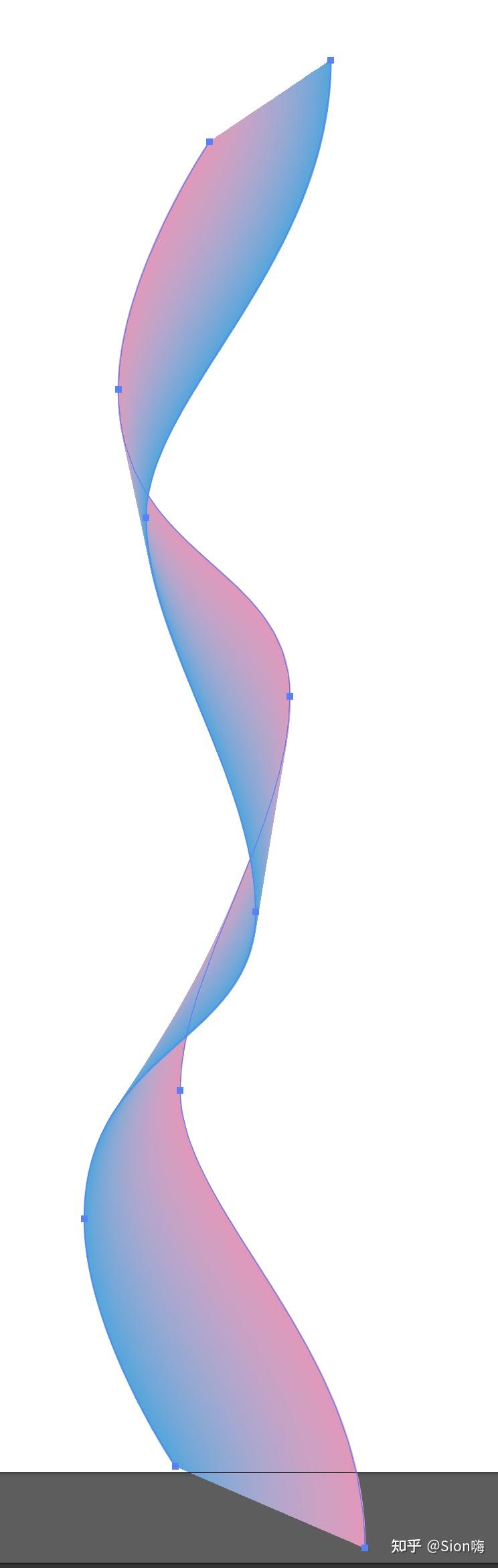 这个海报曲线是怎么做到的