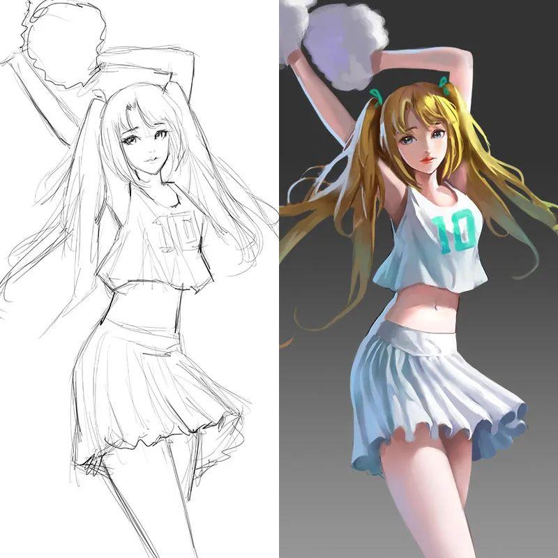 学会画线条线稿是pssai等软件绘画的基础板绘入门必须学好