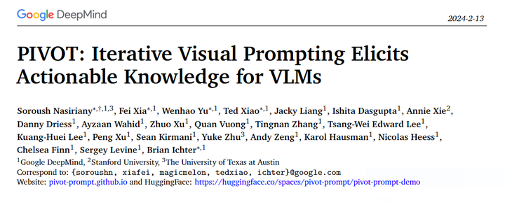 论文阅读（PIVOT: Iterative Visual Prompting Elicits Actionable Knowledge for ...