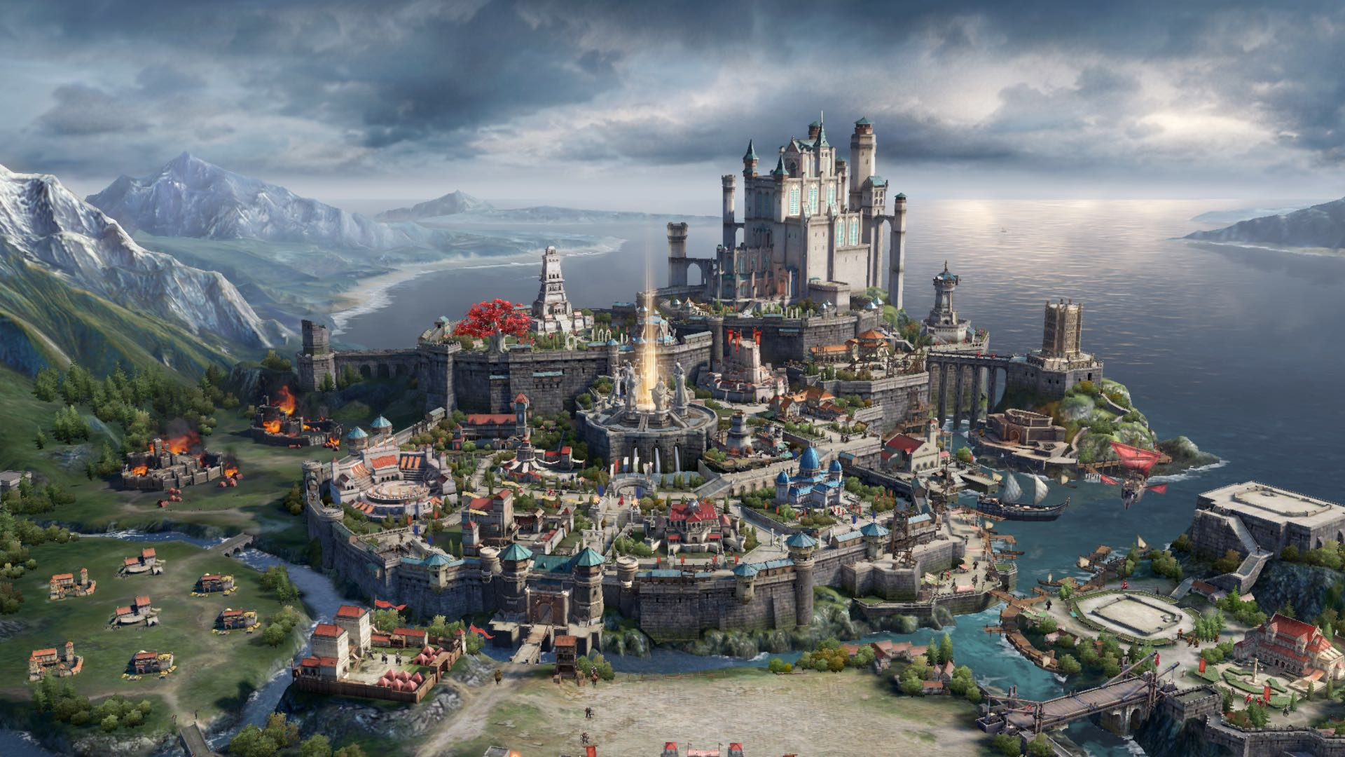 游戏中的音乐总共分为四大部分:主城,世界,心树战斗以及剧情cg.