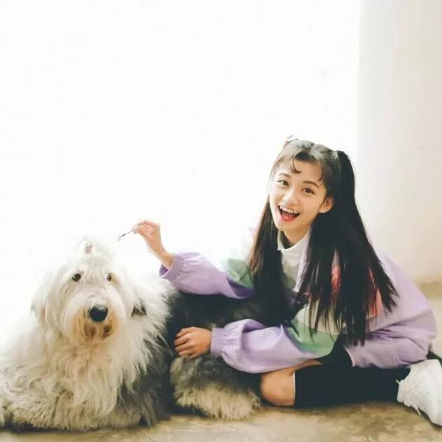 有没有女孩子抱着狗狗的头像,越多越好?