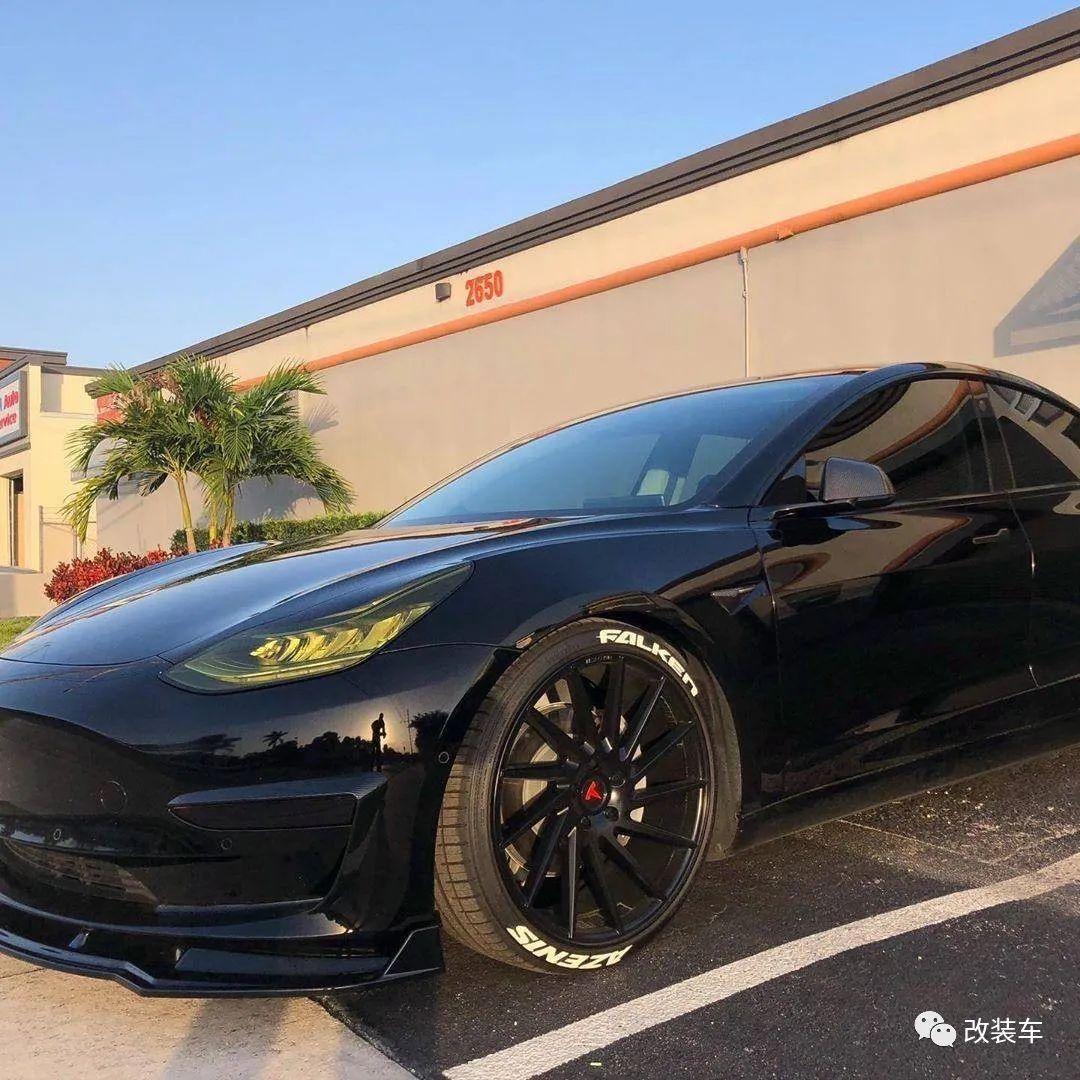电动黑武士特斯拉model 3改装案例,黄金眼点缀的恰到好处 - 知乎