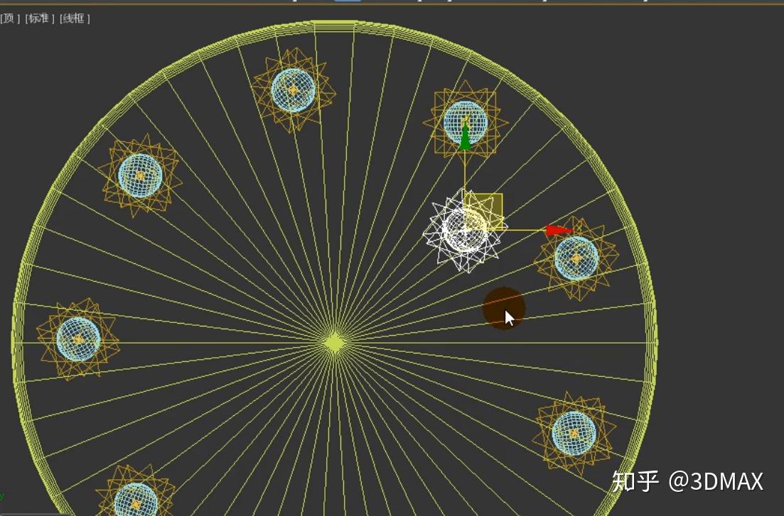 3dmax浪漫风铃阵列