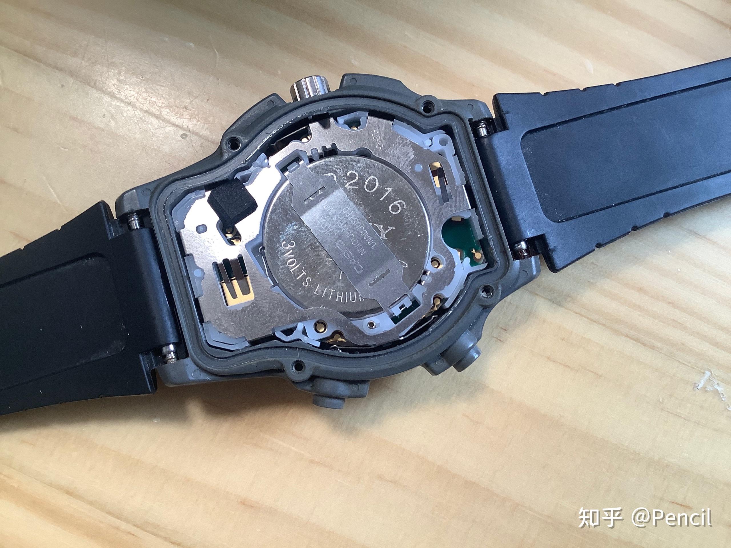 卡西欧aw242318换电池