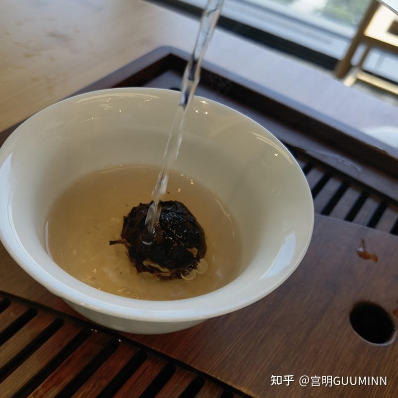 心急喝不了潤開的龍珠普洱茶