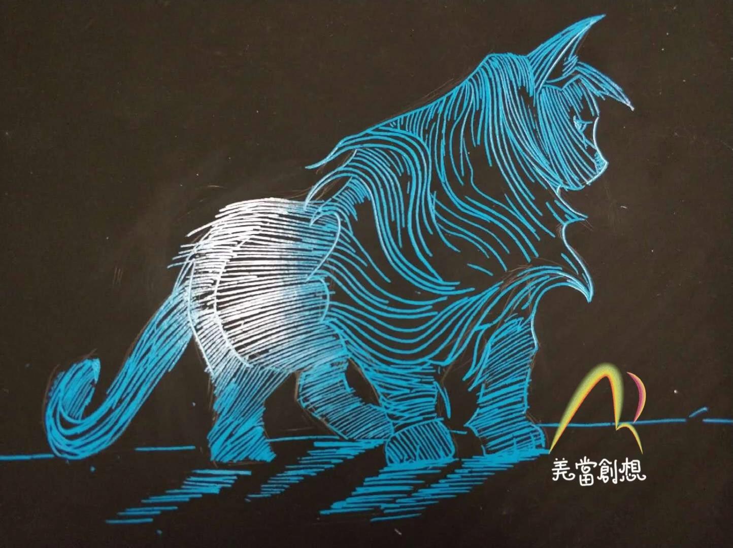 综合材料绘画创意儿童美术