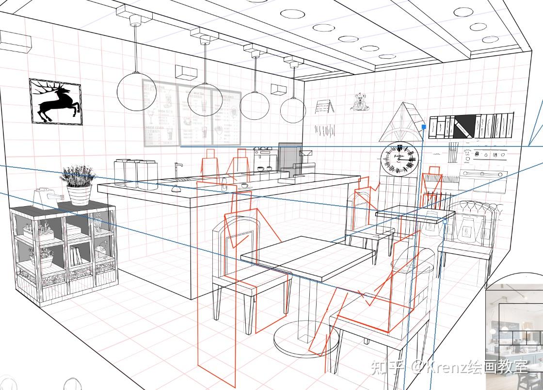 krenz绘画教室优秀作业心得基础透视与结构0092