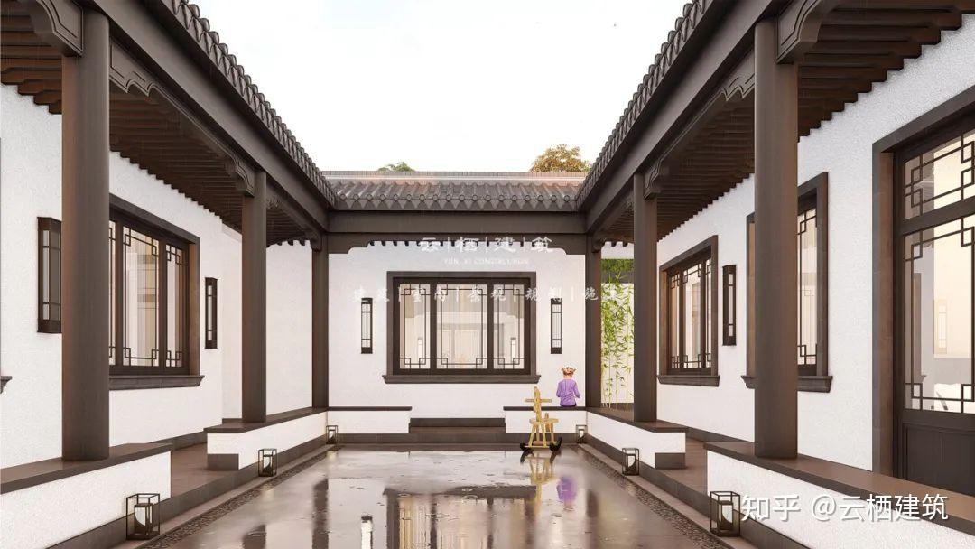 北京大兴丨25×18m四水归堂民宿,中式院落之美 - 知乎