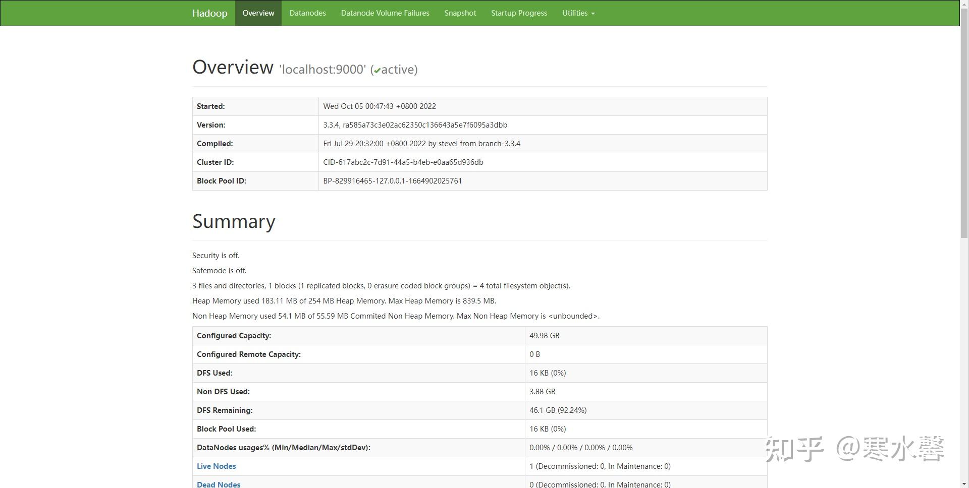 Centos linux hadoop hdfs 