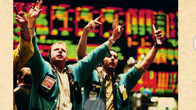 图50 纽约证券交易所的喧嚷:分散式数据处理有一个故事(可能是假的,但