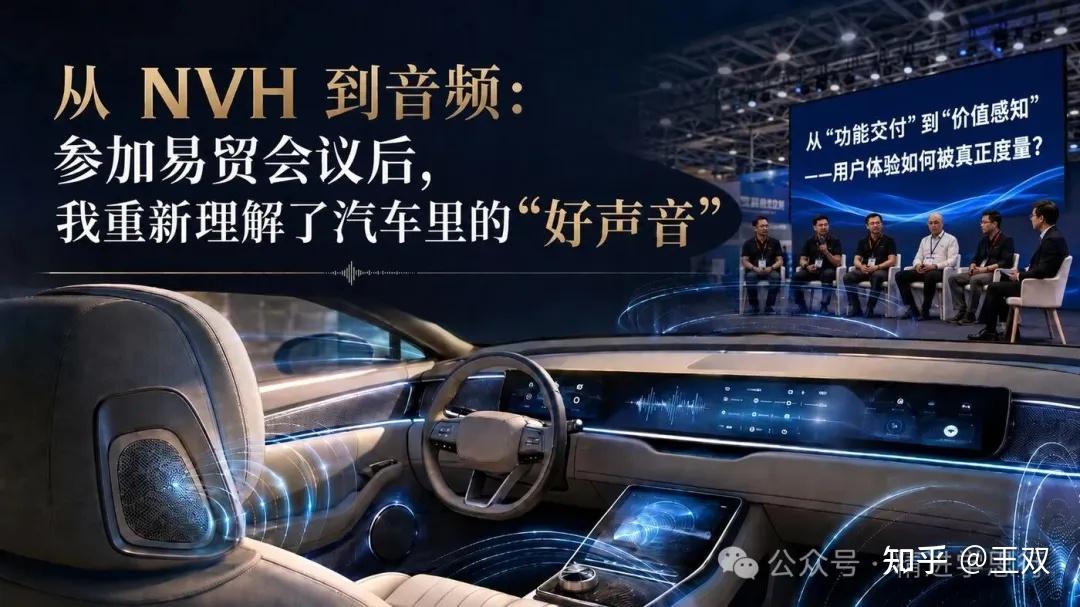 从 NVH 到音频:参加易贸会议后,我重新理解了汽车里的“好声音”