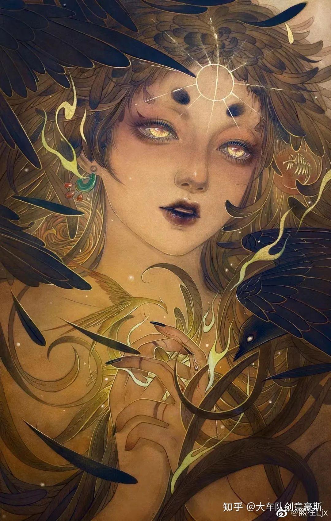 artist 28|美女插画师"复活"美艳女妖,一眼勾魂