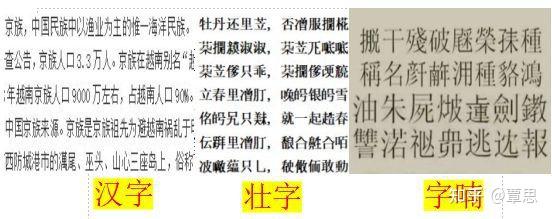 说说壮族文字~方块壮字 - 知乎